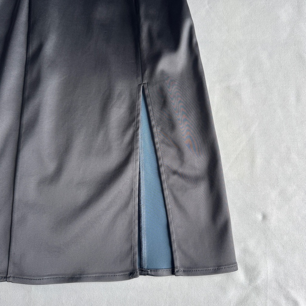 Aritzia Grey satin midi dress - Picture 6 of 10